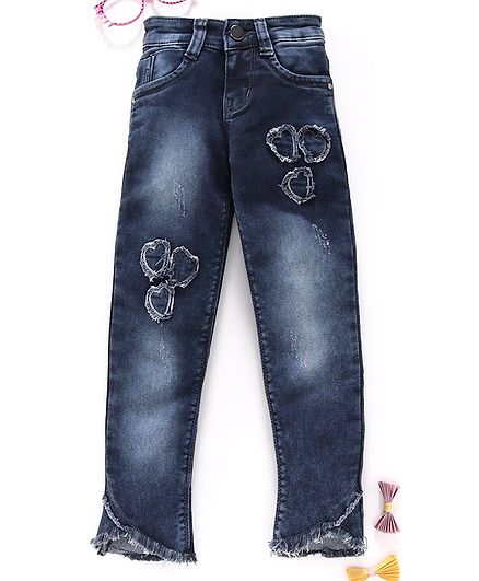 heart patch jeans