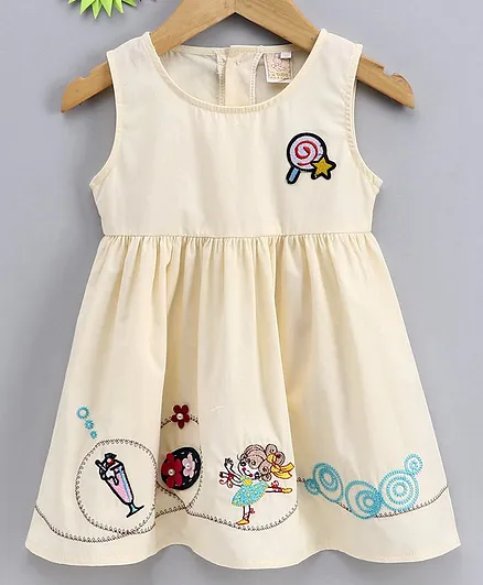 SmileS(6)(cream) Rabbit One Piece Dresses / Frocks Girl Girl pri