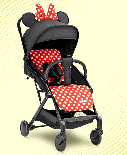 Baby Stroller with Canopy and Recliner - Black