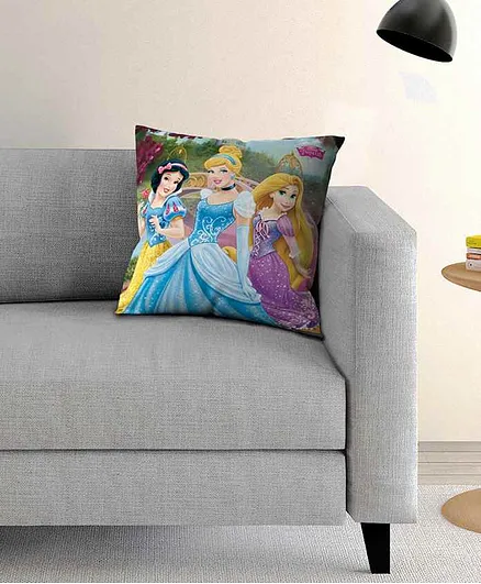 Athom Trendz Disney Princess Cushion with Cover - Blue