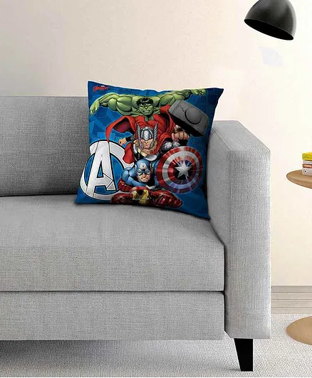 Athom Trendz Marvel Avengers Filled Cusion with Cover - Multicolor
