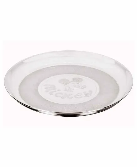 Osasbazaar Sterling Silver Plate With Mickey Mouse Design - Silver
