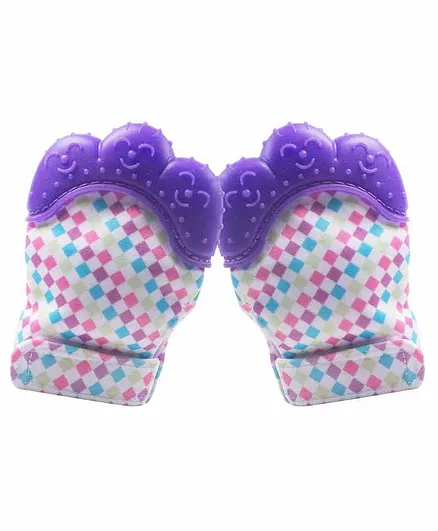 Ole Baby Silicone Mitten Teether Pack of 2 - Purple