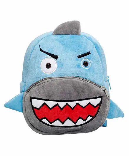 The Mom Store Shark Shaped Baby Bag Blue - 10 Inches