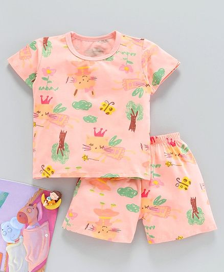 firstcry baby girl night suit