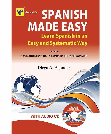 Goodwill Publishing House Spanish Made Easy Book with Audio CD - English Spanish