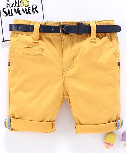 Yellow colour shorts Clearance