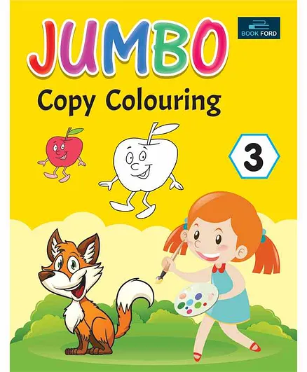 Book Ford Publications Jumbo Copy Colouring Book 3 - English