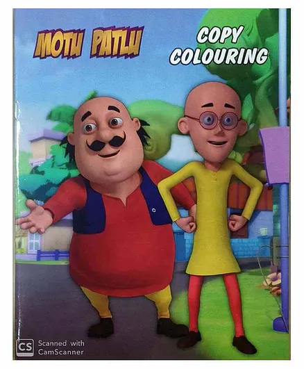 Motu Patlu Copy Coloring Book Friendship Theme - English