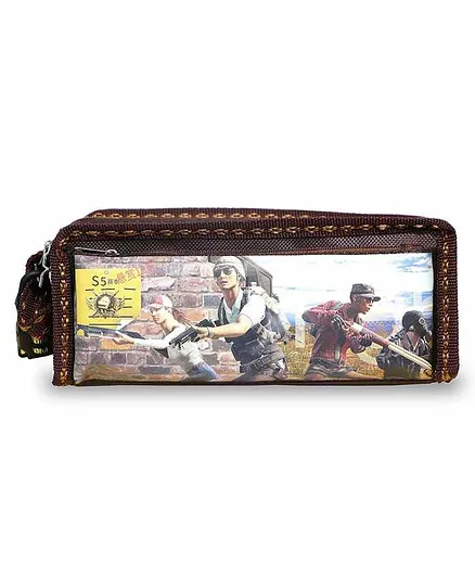Fiddlerz Pencil Pouch with Number Lock - Brown
