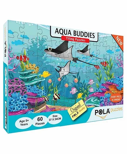 Pola Puzzles Aqua Buddies Puzzles Multicolor - 60 Pieces