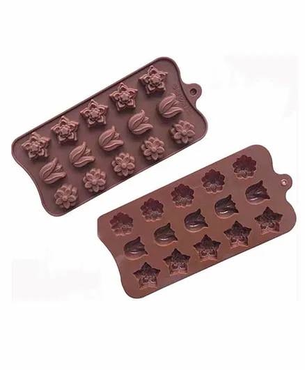 Syga Floral Shaped Silicone Mould Pack of 1 - Brown