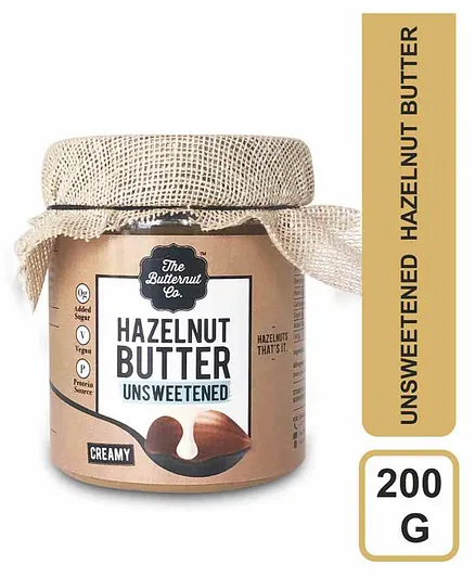 The Butternut Co. Unsweetened Hazelnut Butter - 200 Gm