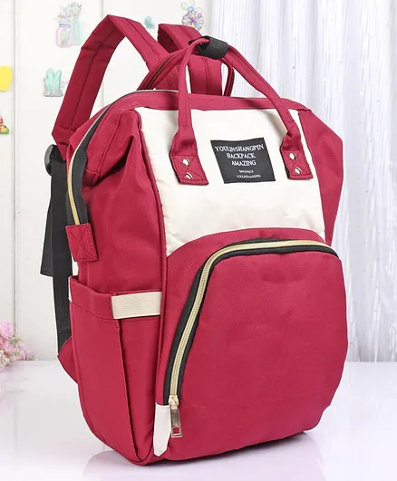 Backpack Style Diaper Bag - Red