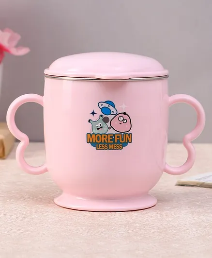 BPA Free Stainless Steel Mug with Lid Pink - 275 ml