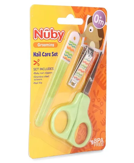Nuby Nail Care Set Green - 3 Pieces
