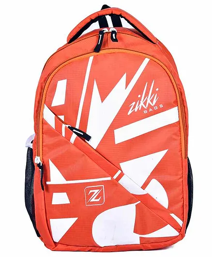 Zikki Bags School Backpack Orange - 18 Inches