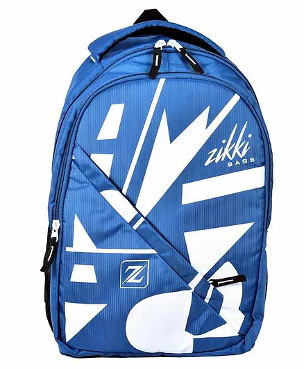 Zikki Bags School Backpack Sky Blue - 18 Inches