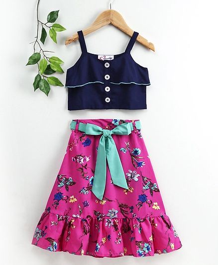 crop top with skirt online india