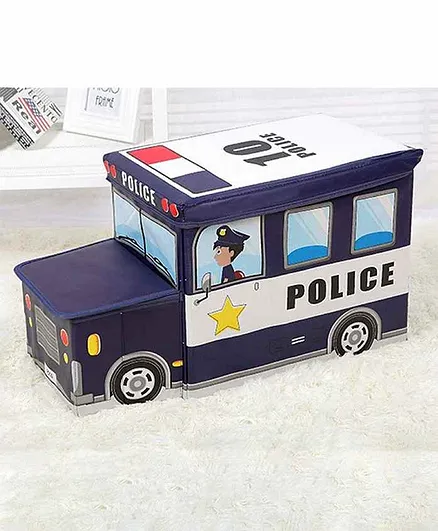 FunBlast Police Van Shaped Storage Box - Blue