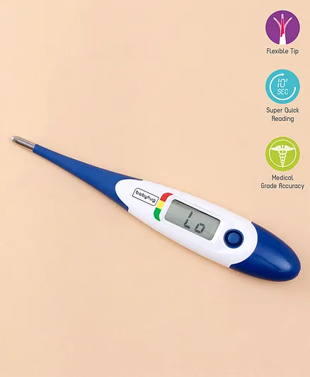 Babyhug Flexi Digital Thermometer - Blue