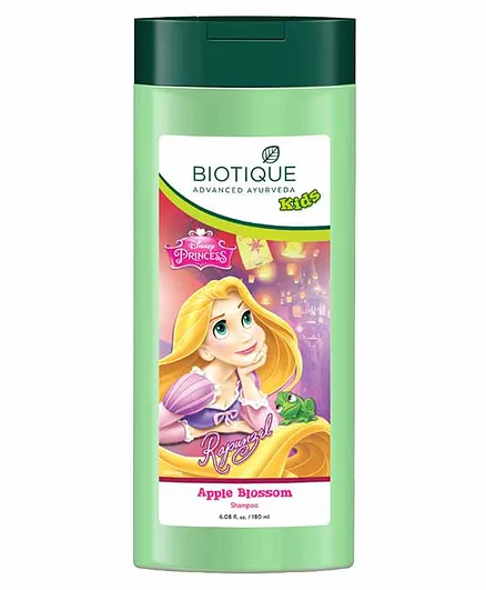 Baby Biotique Apple Twist Shampoo Disney Princess Print Green - 180 ml