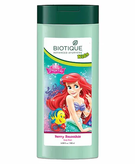 Baby Biotique Berry Smoothie Body Wash Disney Princess Print Green - 180 ml