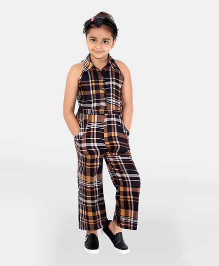 checkered jumpsuit