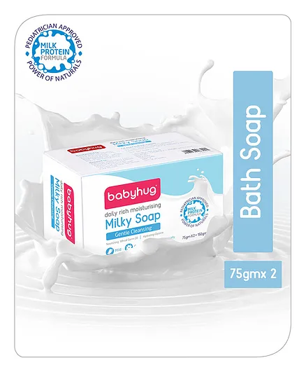 Babyhug Daily Rich Moisturising Milky Soap - 75 gm x 2
