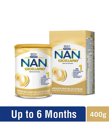 Nestle Nan Excella Pro 1 Infant Formula Powder 400 Gm Online In India Buy At Best Price From Firstcry Com 3579799