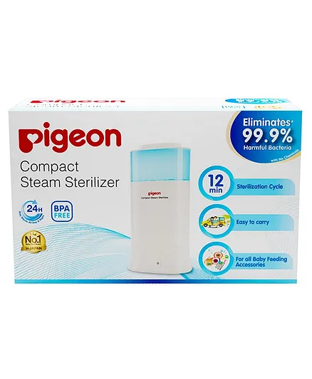 Pigeon Compact Steam Sterilizer - White