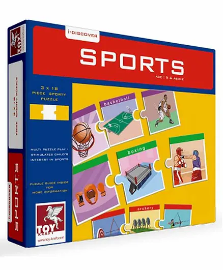 Toykraft Sports Jigsaw Puzzle Set Multicolor - 54 Pieces