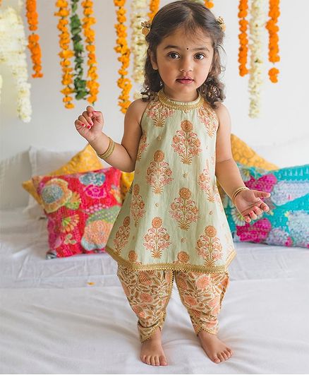 Baby girl cheap dhoti kurta