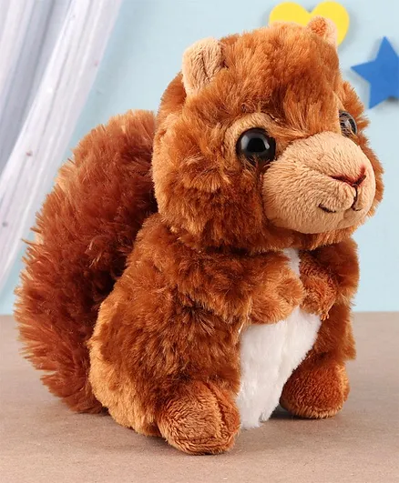 Wild Republic Hug 'ems Plush Mini Squirrel Toy Brown - Height 14.5 cm