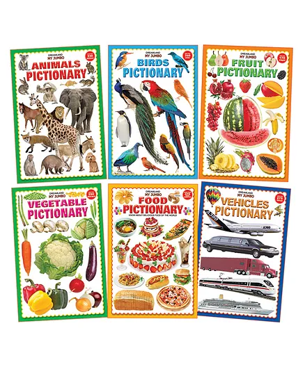 Dreamland Publications My Jumbo Pictionary Series Set of 6 Books - English