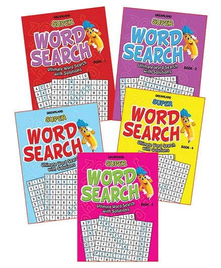 Dreamland Publications Super Word Search Pack One 5 Books - English