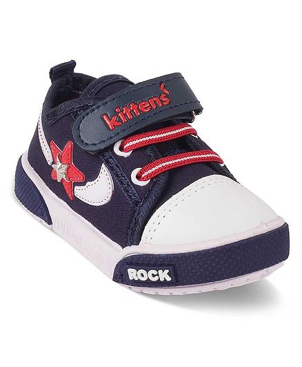Kittens Shoes Star Patch Shoes - Navy 