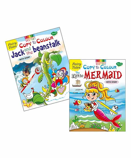 Sawan Fairy Tales Copy Color Books Pack of 2 - English