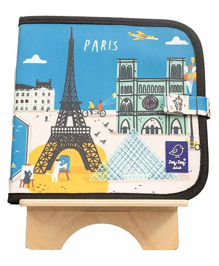Jester's Chest Cities Of Wonder Paris Reusable Doodle Book Blue - 10 Mixed Pages