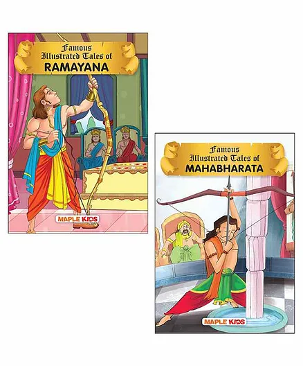 Maple Press Ramayana and Mahabharata Illustrated Set of 2 Books - English
