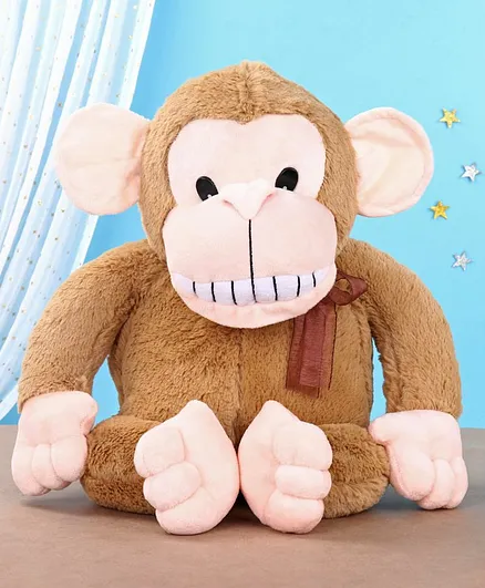 Toytales Monkey Soft Toy Brown - Height 36.5 cm