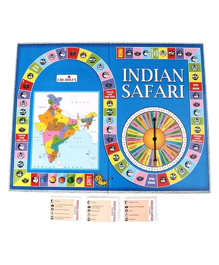 Creative's Indian Safari Board Game - Multicolour