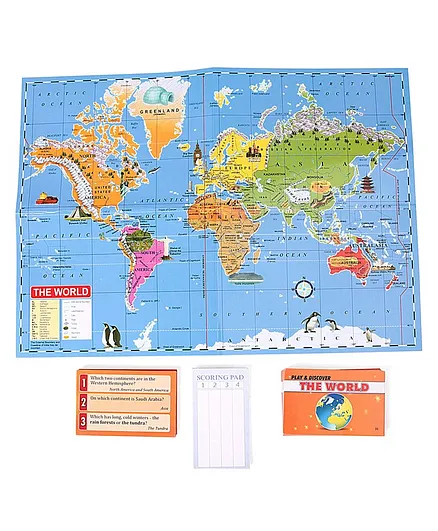 Creative Play & Discover The World Board Game - Multicolor