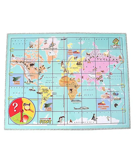 Creative World Safari Junior Board Game - Multicolor