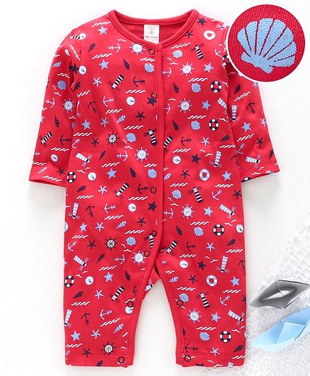 red sleepsuit baby