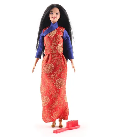 Barbie In India Fashion Doll With DIY Kit Golden - Height 29 cm