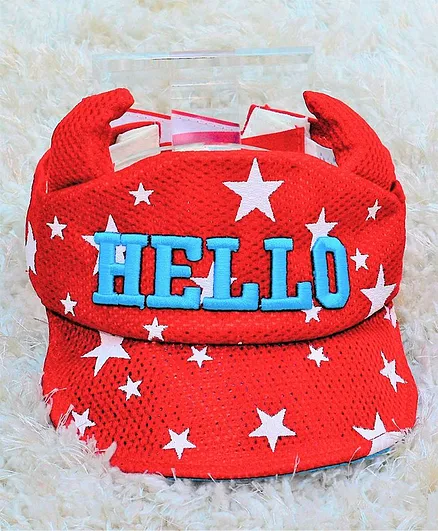 Tipy Tipy Tap Hello Patch Cap - Red