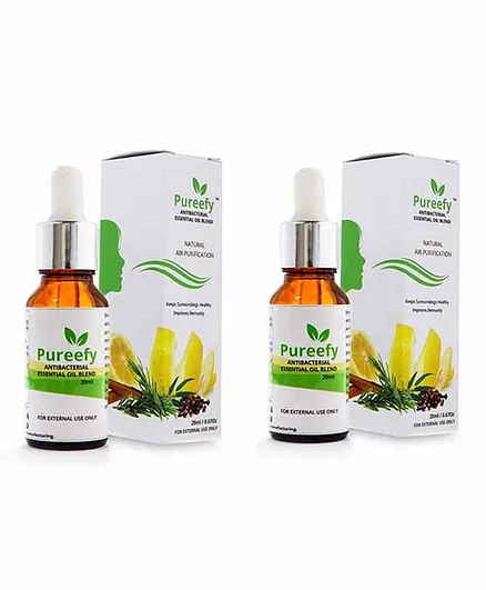 Breathe Fresh Pureefy Antibacterial Essential Oil Pack of 2 - 20 ml Each