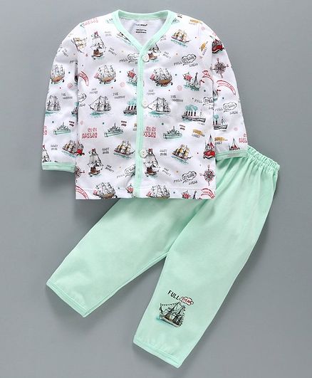 cucumber full sleeves night suit