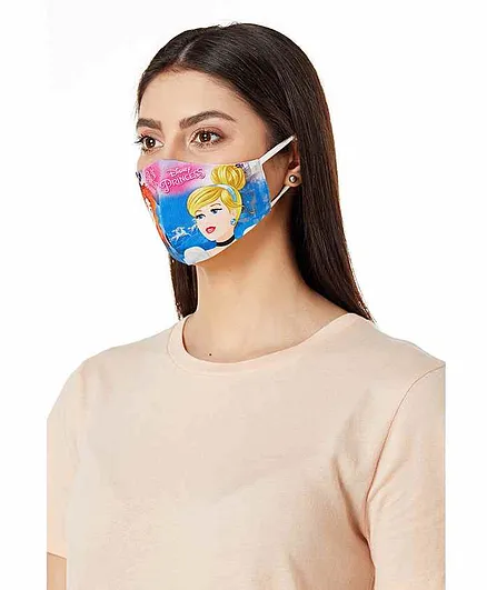 Sassoon Cinderella 4 Layer Washable And Reusable Face Mask Multicolor - Pack of 2